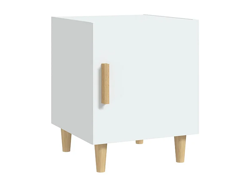 Mesita de noche | Mesilla de noche madera contrachapada blanco