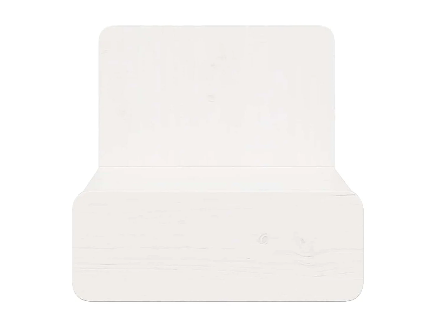 Table de chevet-Table d'appoint-Table de nuit Blanc 44x32,5x40 cm Bois massif en pin