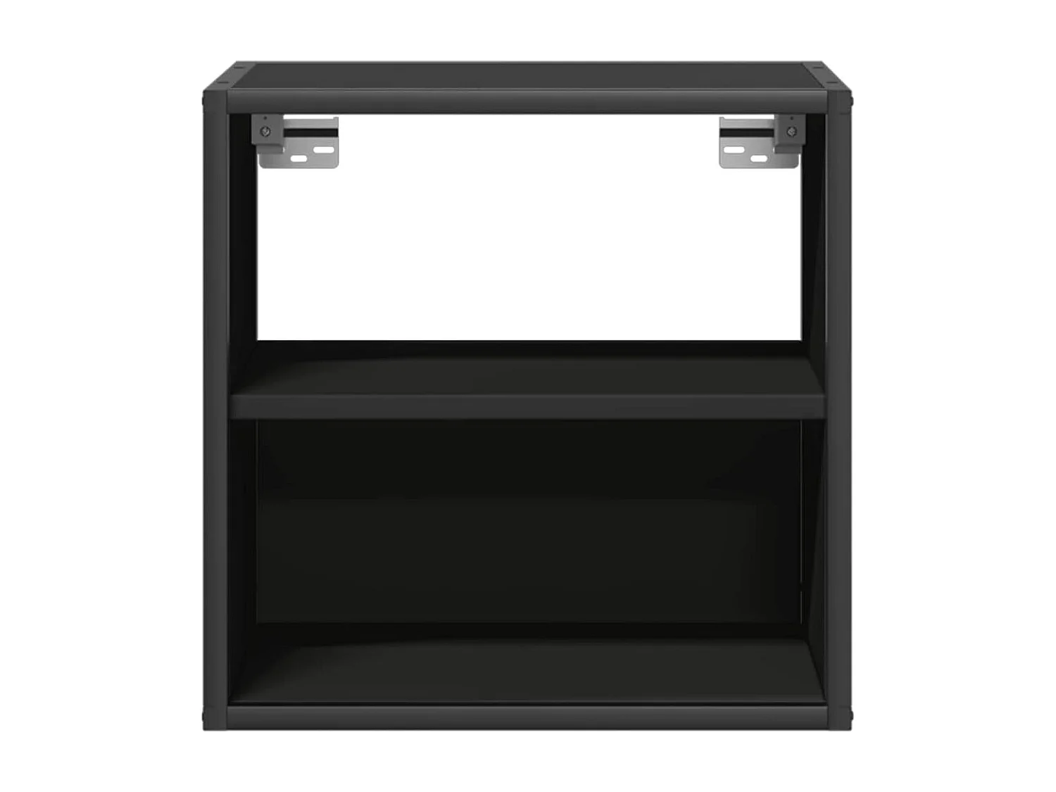 Mesitas de noche | Mesilla de noche de pared 2 unidades negra 40x31x39,5 cm