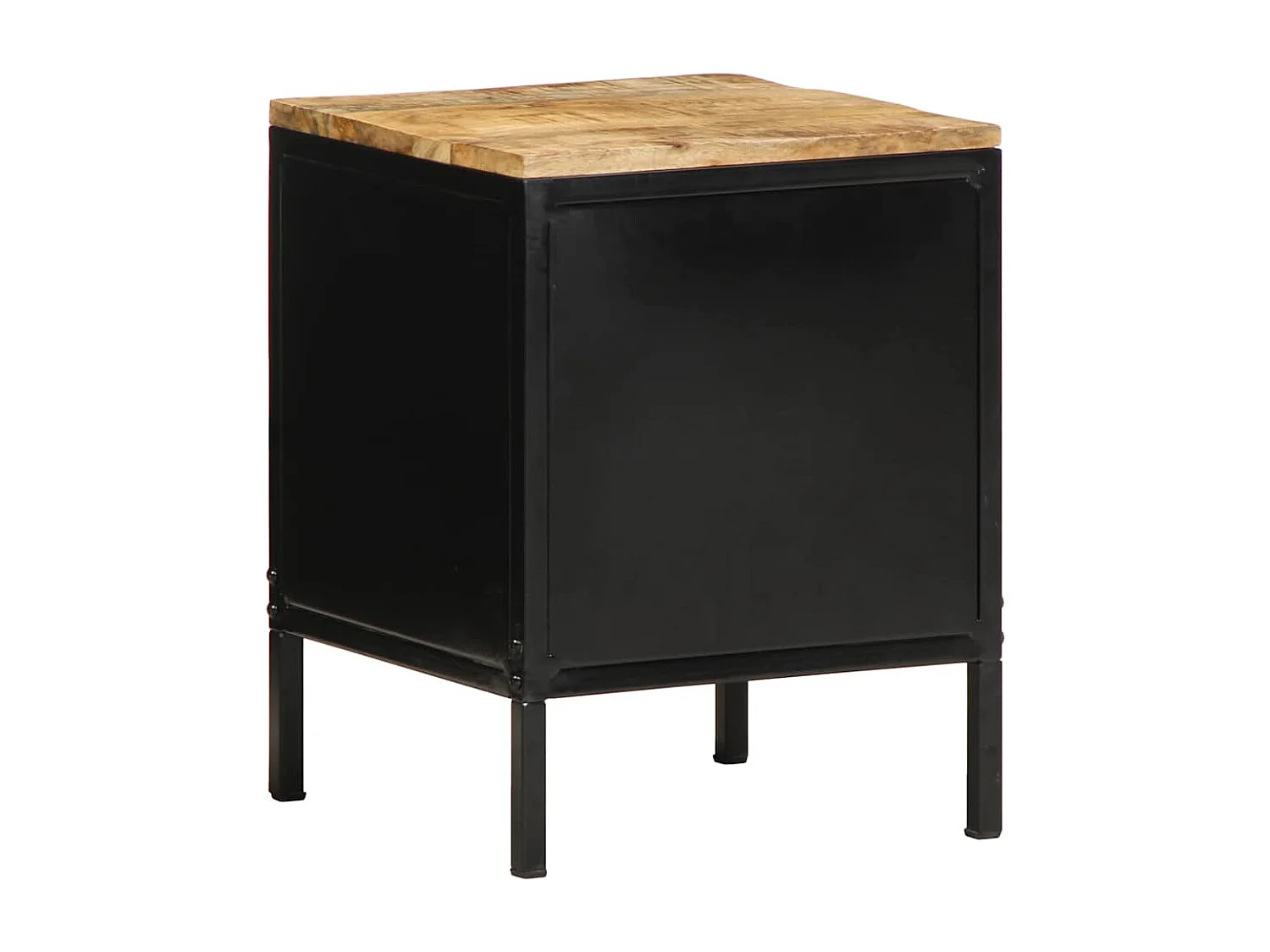 Mesita de Noche | Mesa auxiliar | Armario de Noche 2 uds. Marrón y negro 30x30x40 cm