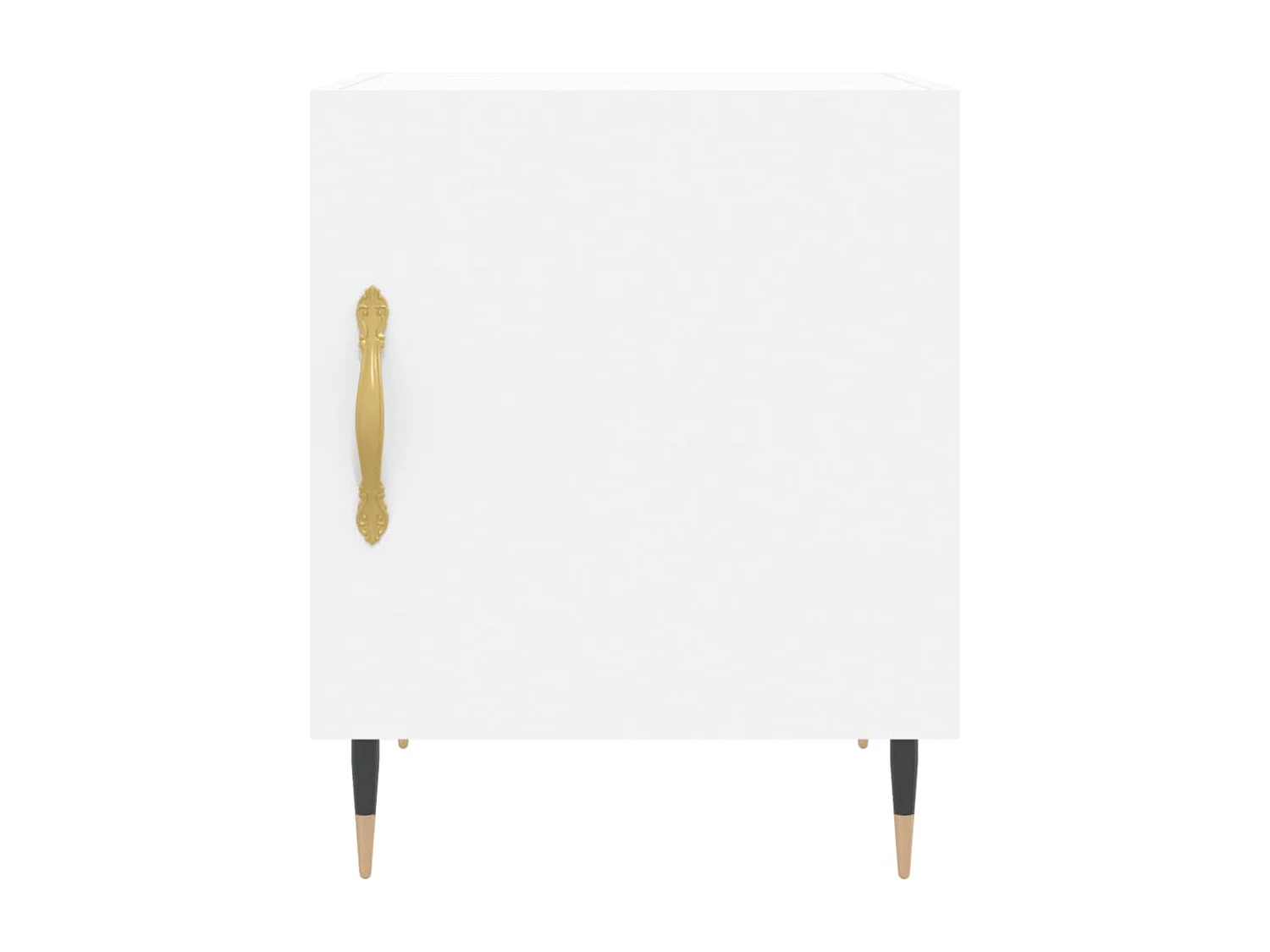 Nachttisch 2er Set-Beistelltisch-Nachttischkommode Weiß 40x40x50 cm Holzwerkstoff SHL72290