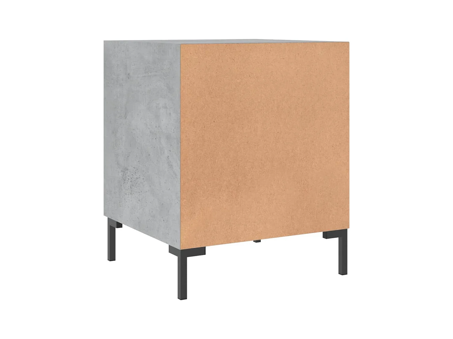 Mesitas de noche | Mesilla de noche 2 uds madera ingeniería gris hormigón 40x40x50 cm