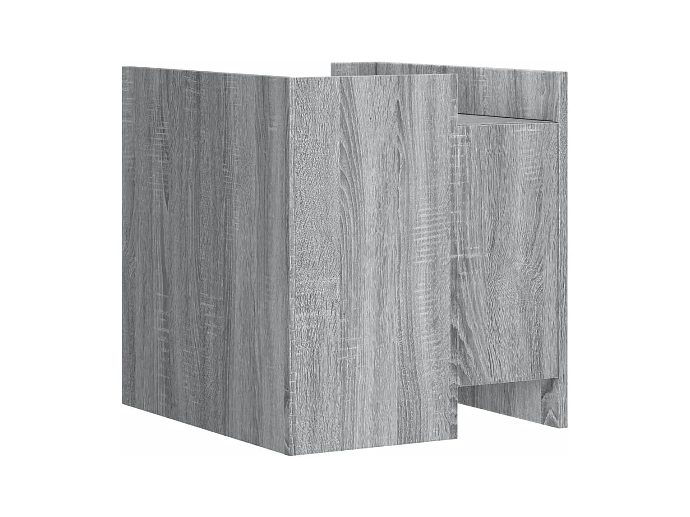 Mesita de noche | Mesilla de noche madera de ingeniería gris Sonoma 45x50x50 cm