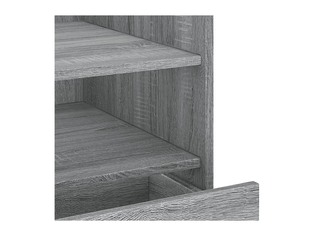 Mesita de noche | Mesilla de noche madera de ingeniería gris Sonoma 45x50x50 cm