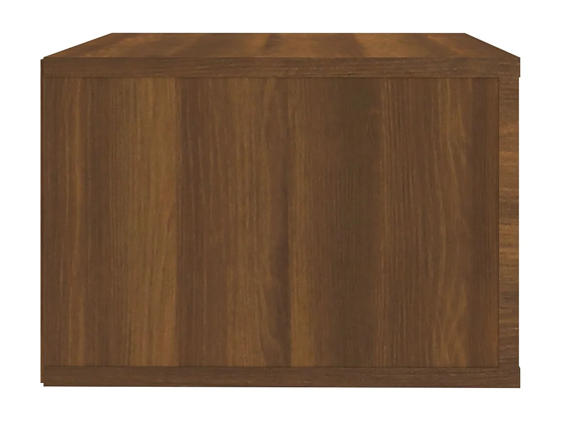 Mesitas de noche | Mesilla de noche de pared 2 uds color roble marrón 50x36x25 cm
