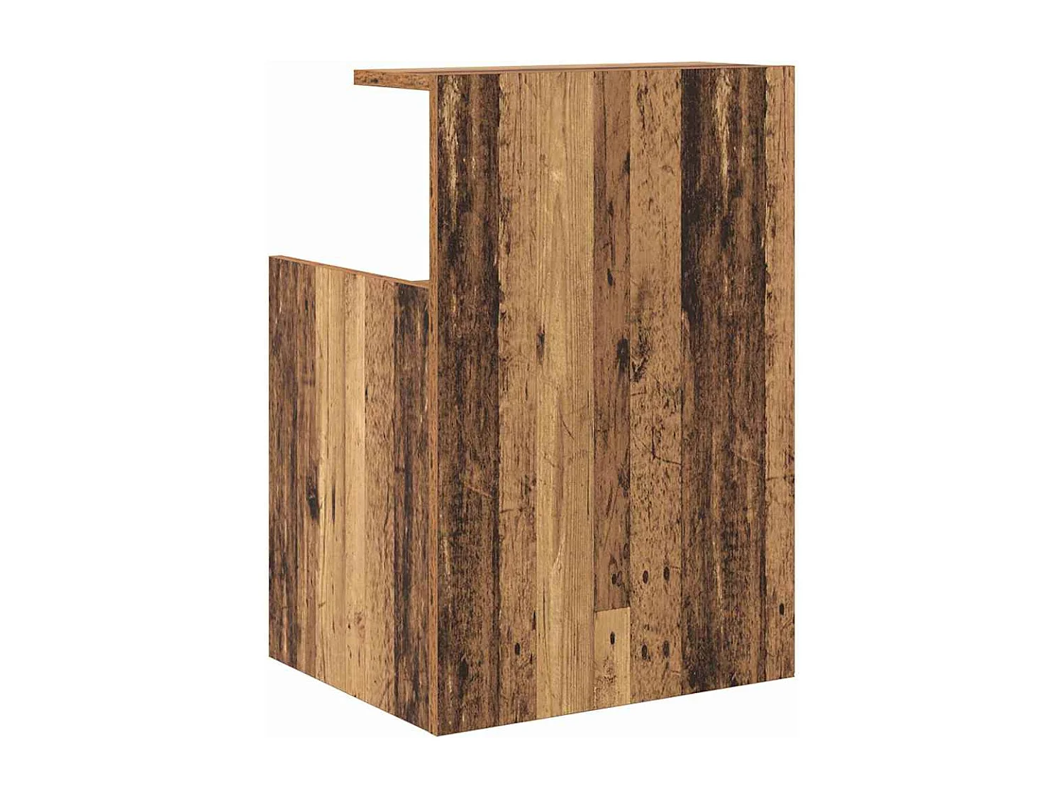 Table de chevet-Table d'appoint-Table de nuit Vieux bois 40x35x60 cm Panneau de particules