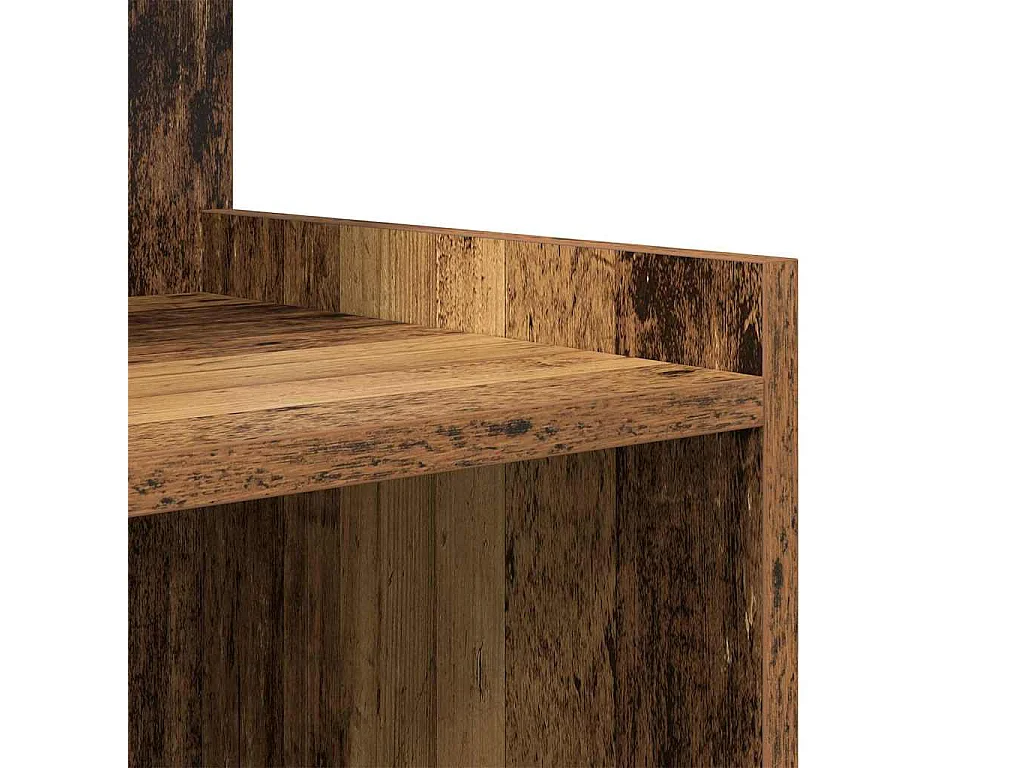 Nachttisch-Beistelltisch Altholz 40 x 35 x 60 cm Holzwerkstoff SHL88066