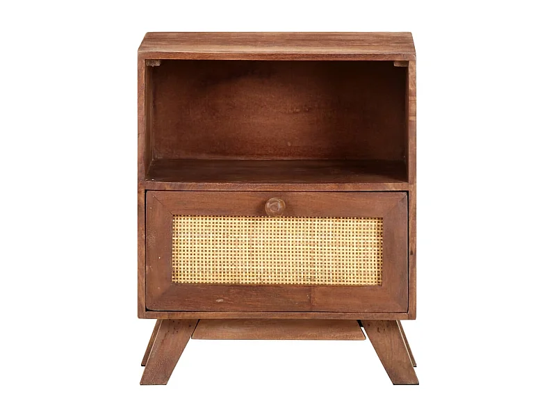 Nachttisch-Beistelltisch 40x30x50 cm Mango Massivholz SHL24531