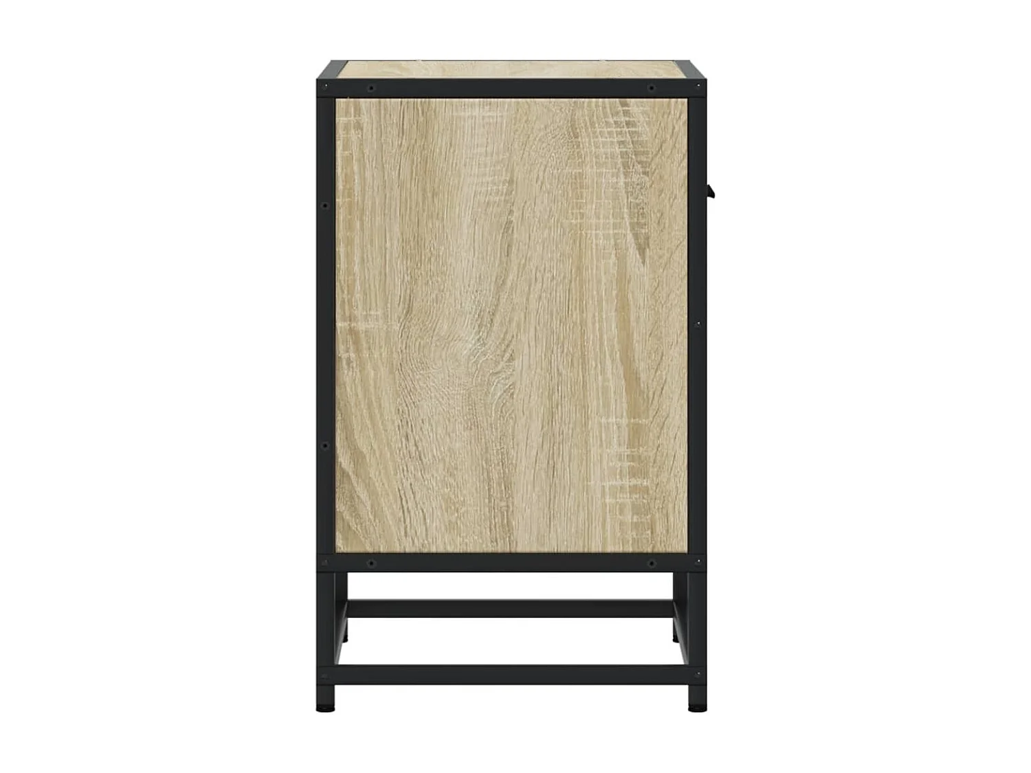 Nachttisch 2er Set-Beistelltisch-Nachttischkommode Sonoma-Eiche 40x31x50 cm Holzwerkstoff SHL79440