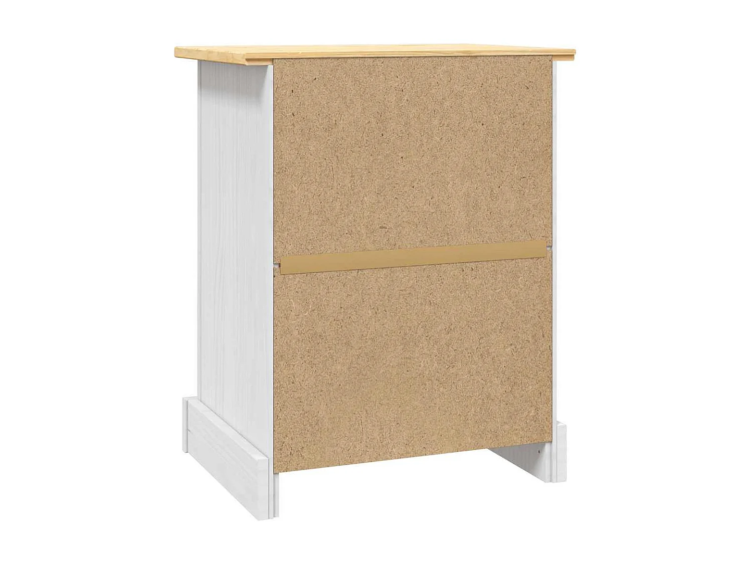 Mesita de noche | Mesilla de noche Corona Range pino mexicano blanco 53x39x67 cm