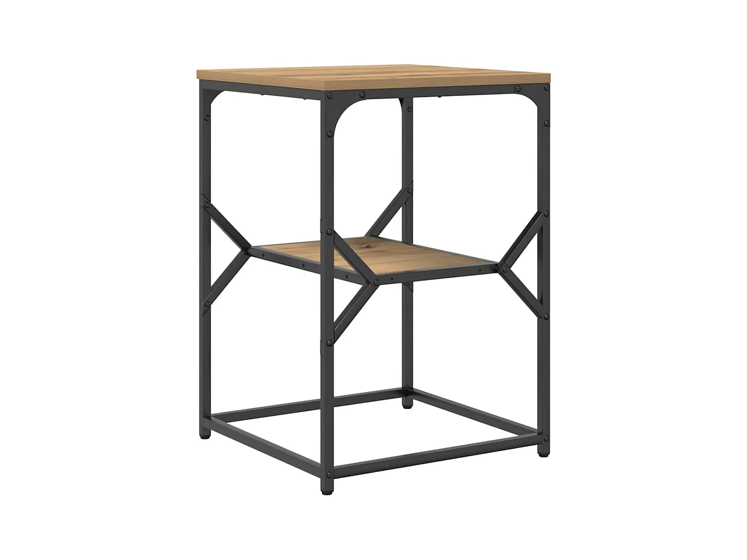 Mesa de Noche | Mesa auxiliar | Mesita de noche Roble artisan 41x40x60 cm