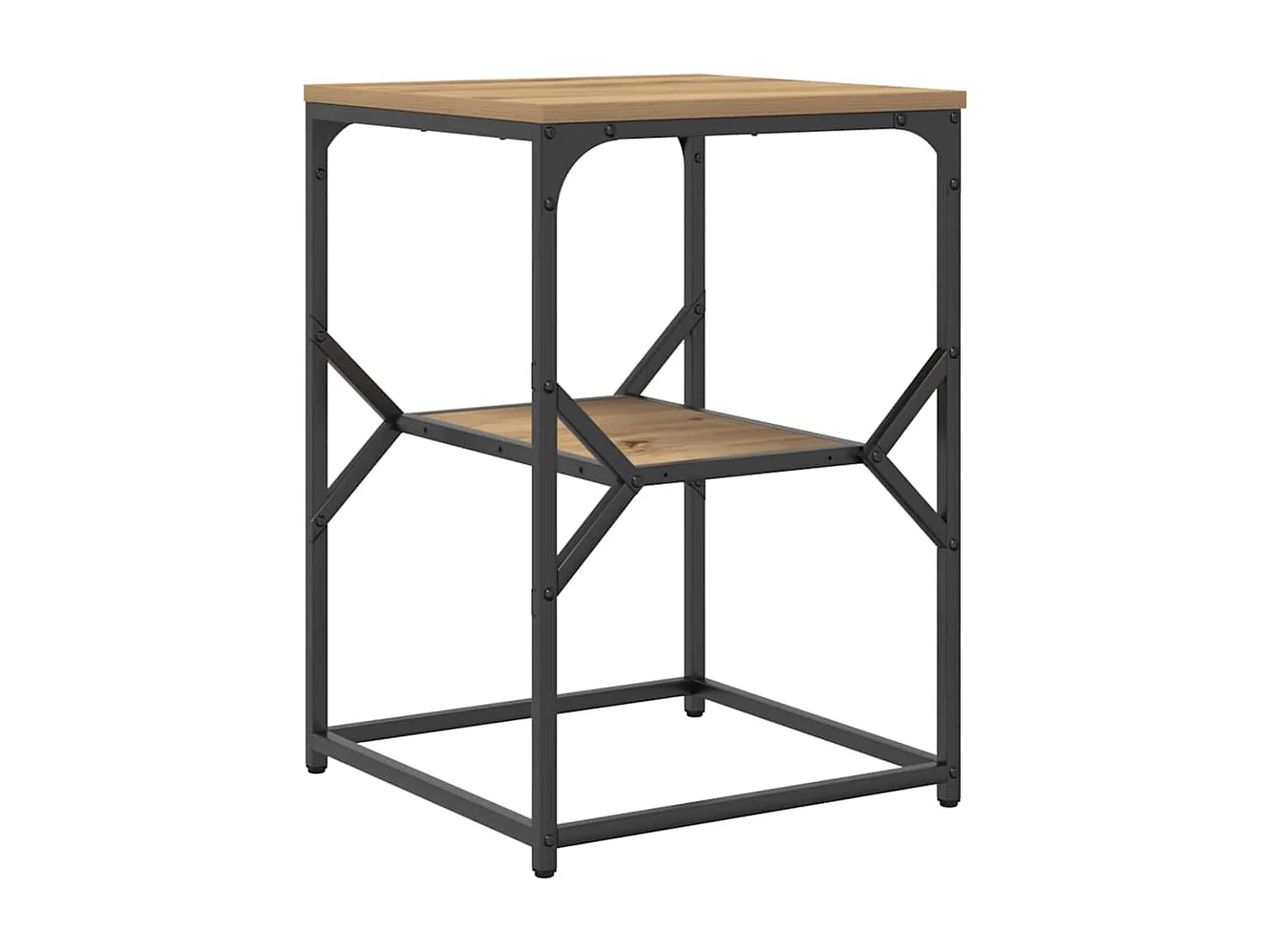 Nachttisch-Beistelltisch Artisan-Eiche 41 x 40 x 60 cm SHL65571