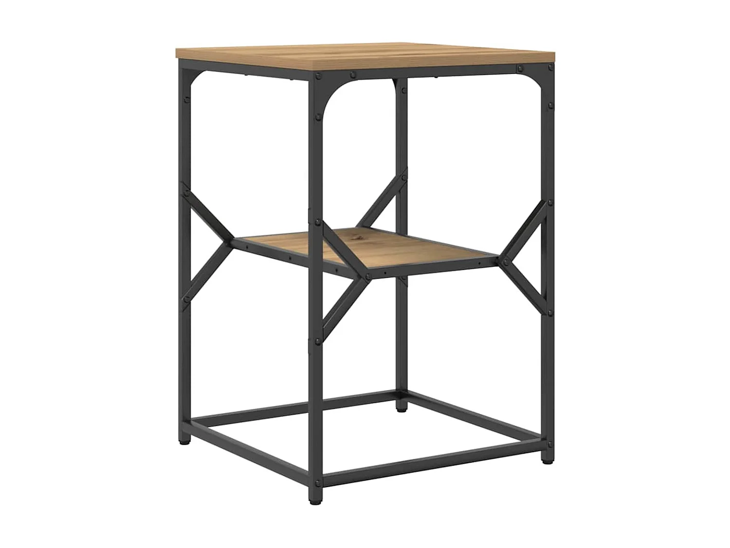 Nachttisch-Beistelltisch Artisan-Eiche 41 x 40 x 60 cm SHL65571