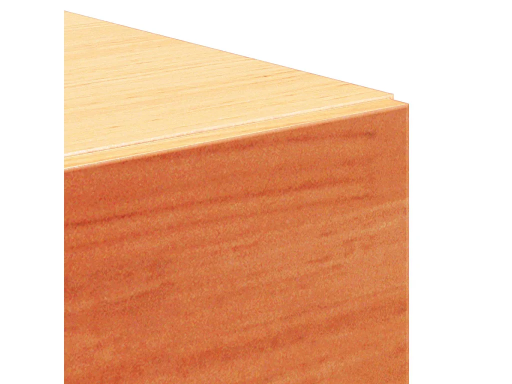 Mesa de Noche | Mesa auxiliar con cajón 2 uds. Marrón cera 42x32.5x40 cm