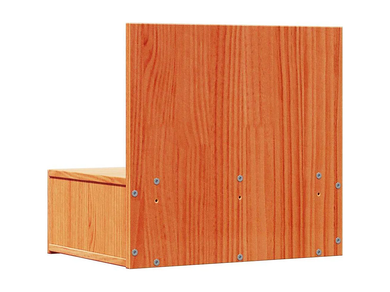 Mesa de Noche | Mesa auxiliar con cajón 2 uds. Marrón cera 42x32.5x40 cm