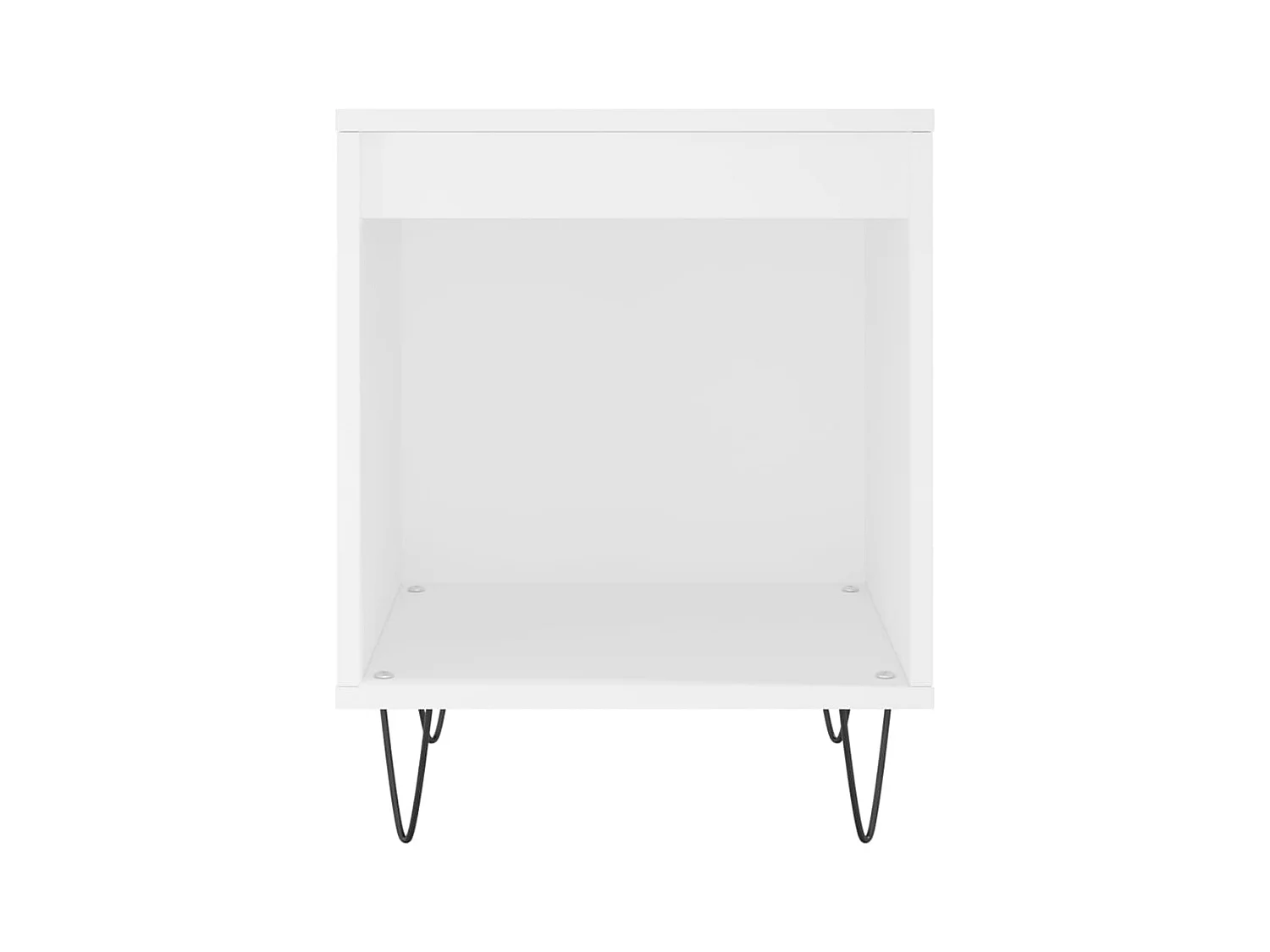 Mesita de noche | Mesilla de noche madera contrachapada blanco 40x35x50 cm