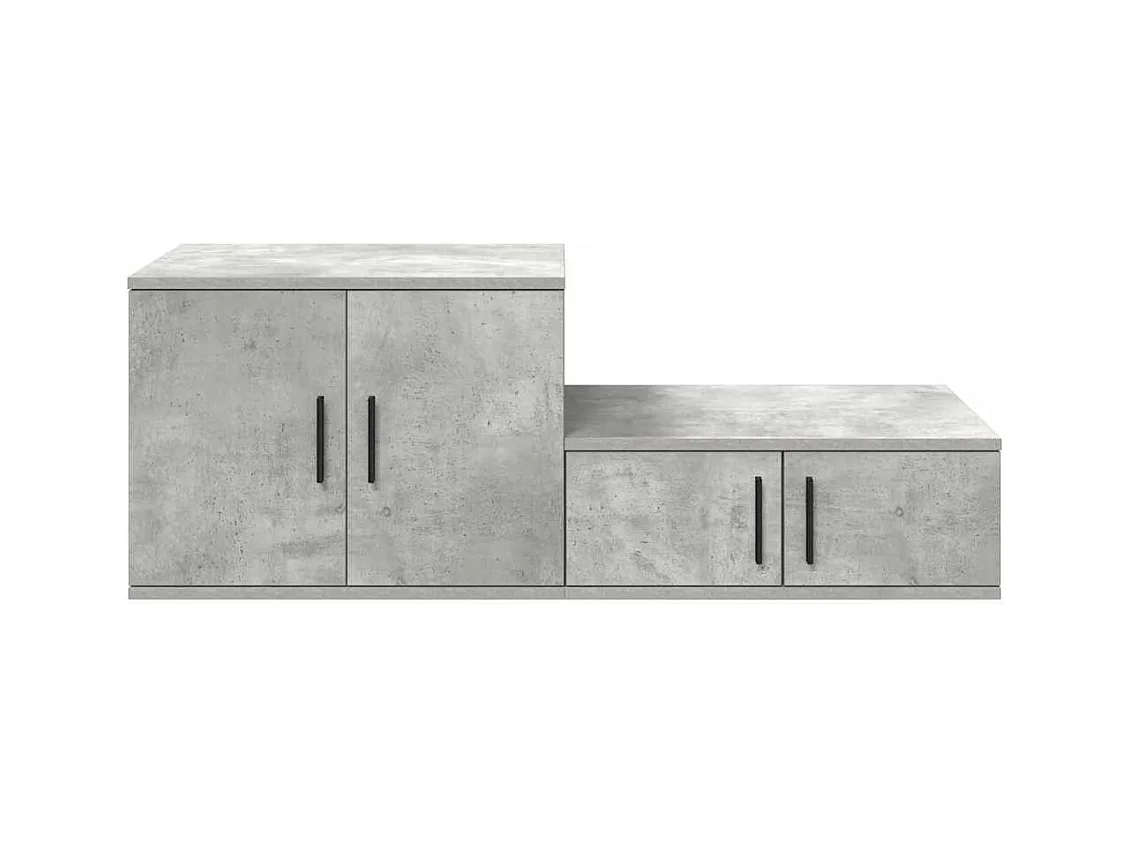 Table de chevet-Table d'appoint-Table de nuit Gris béton 108x41x40 cm