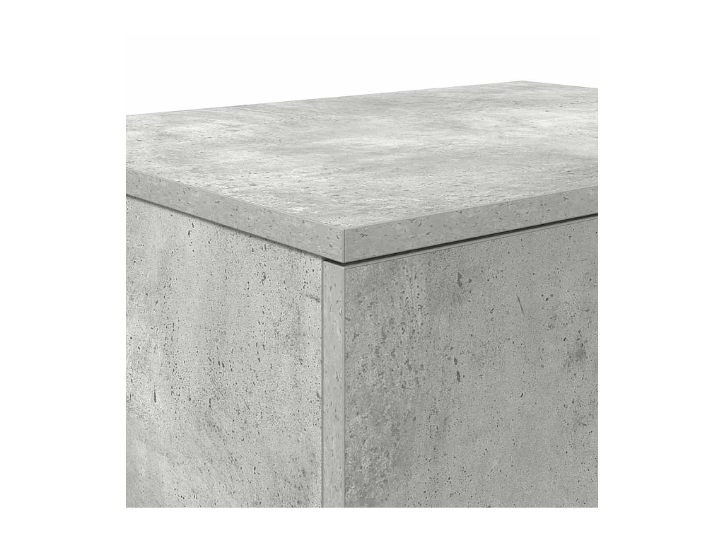 Table de chevet-Table d'appoint-Table de nuit Gris béton 108x41x40 cm