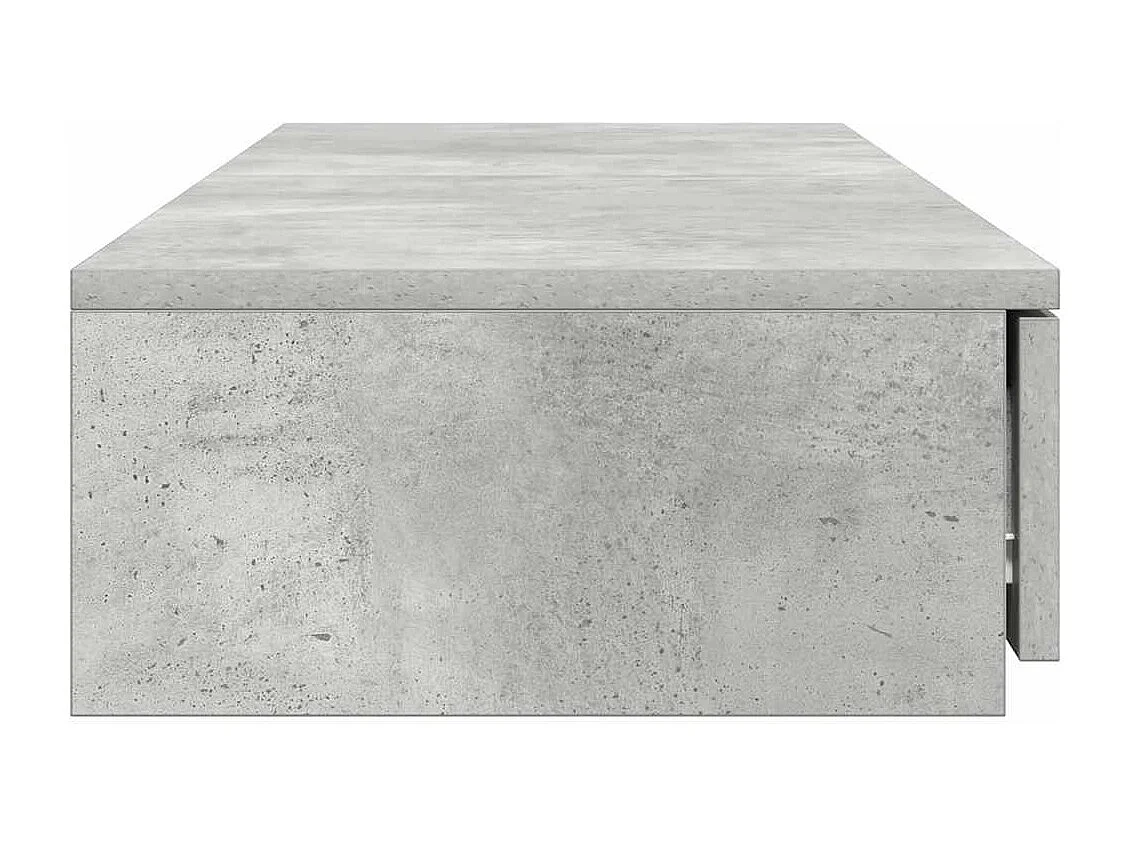 Cajones de cama con cajón Gris hormigón 120x36.5x16.5 cm