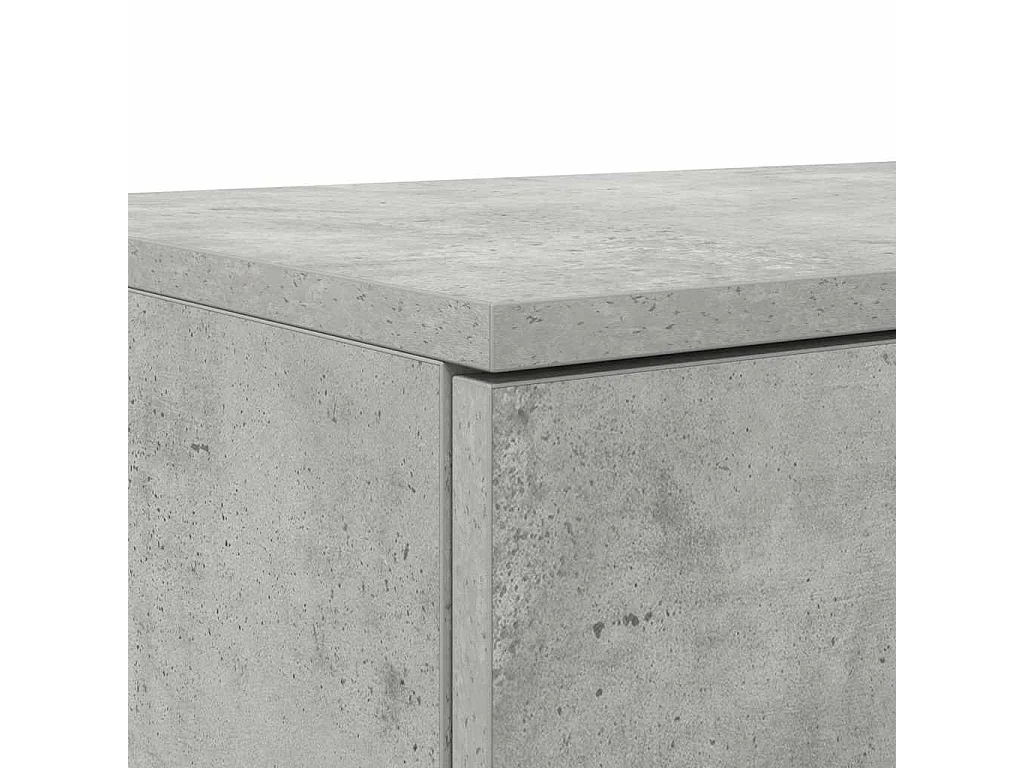 Cajones de cama con cajón Gris hormigón 120x36.5x16.5 cm