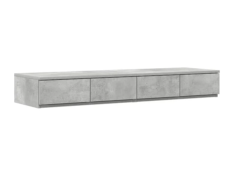 Cajones de cama con cajón Gris hormigón 120x36.5x16.5 cm