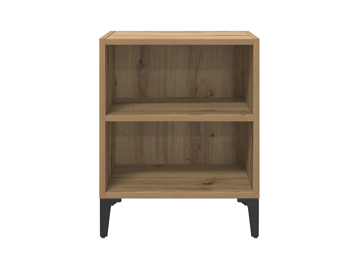 Mesita de Noche | Mesa auxiliar | Armario de Noche 2 uds. Roble artisan 40x30x50 cm