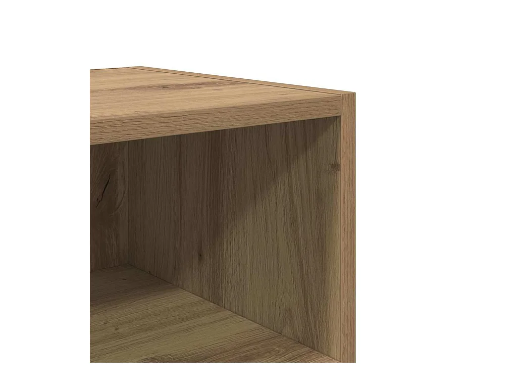 Mesita de Noche | Mesa auxiliar | Armario de Noche 2 uds. Roble artisan 40x30x50 cm