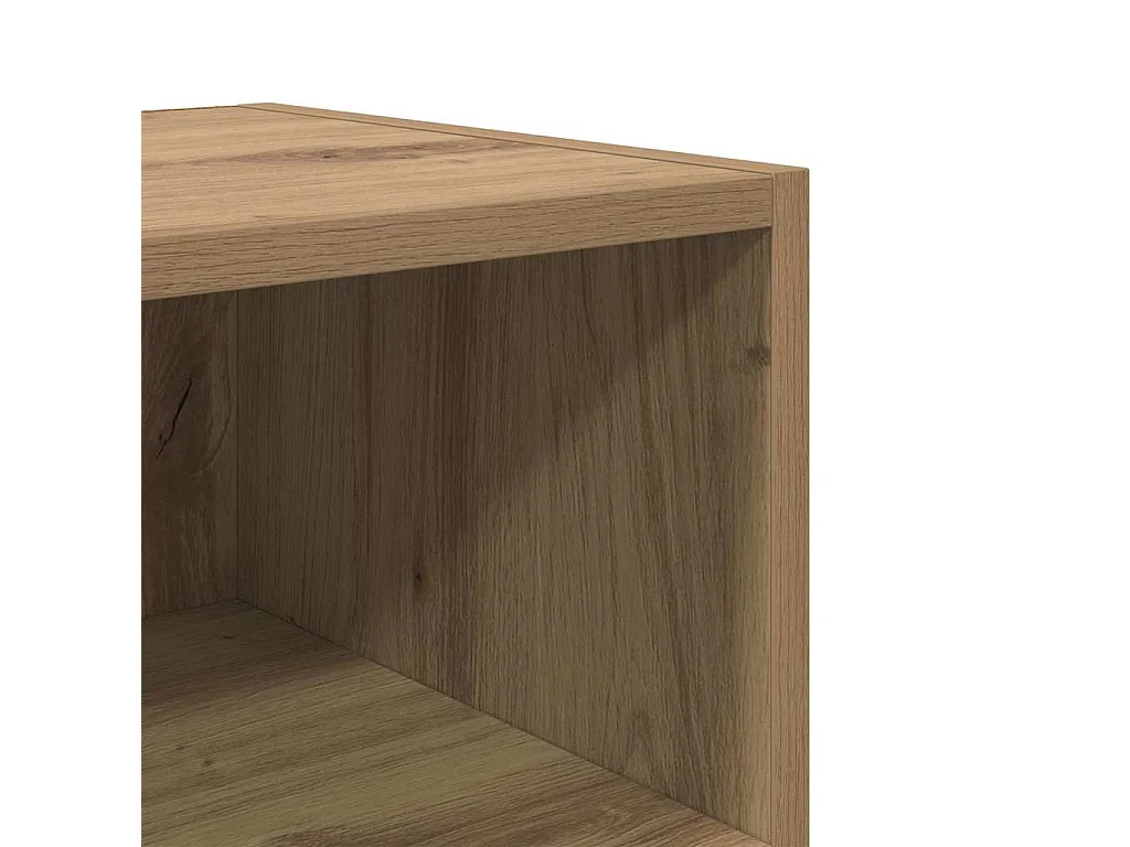 Nachttisch 2er Set-Beistelltisch Artisan-Eiche 40 x 30 x 50 cm Holzwerkstoff SHL38788