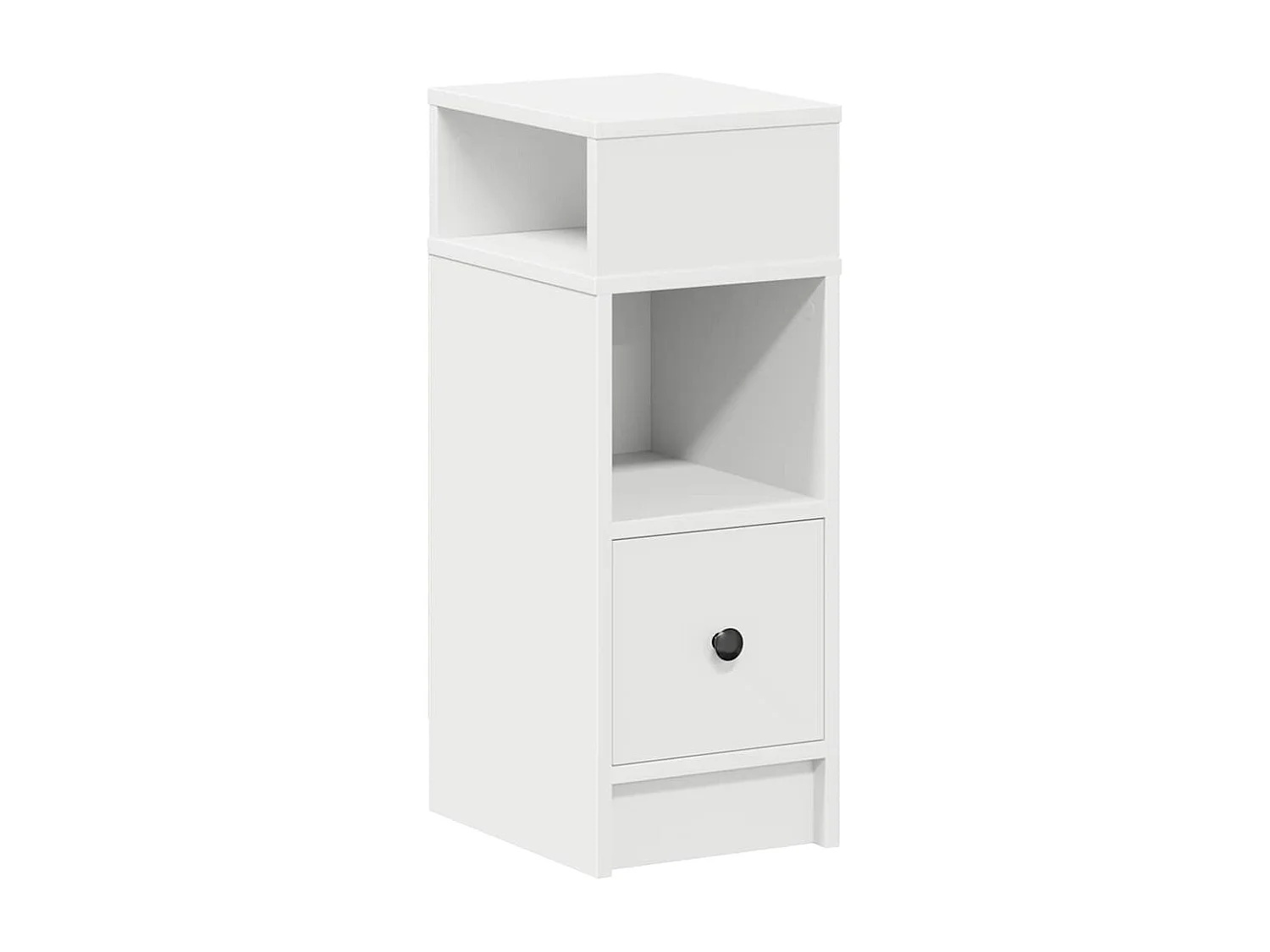 Mesa de Cabeceira | Criado-mudo Moderno com gaveta 25x31x66 cm branco