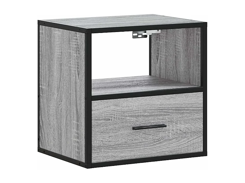 Mesita de noche | Mesilla de noche de pared gris sonoma 40x31x39,5 cm