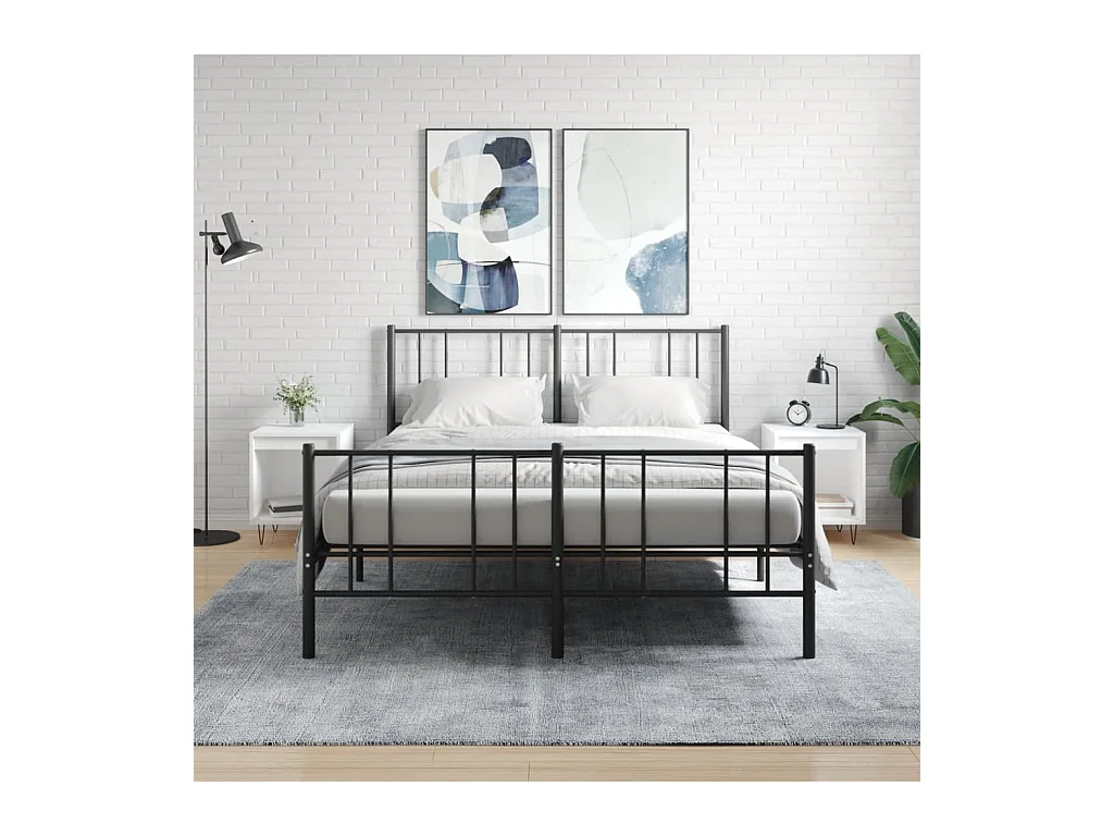 Lot de 2 Tables de chevet avec Compartiments ouverts blanc 40x35x50 cm bois d’ingénierie