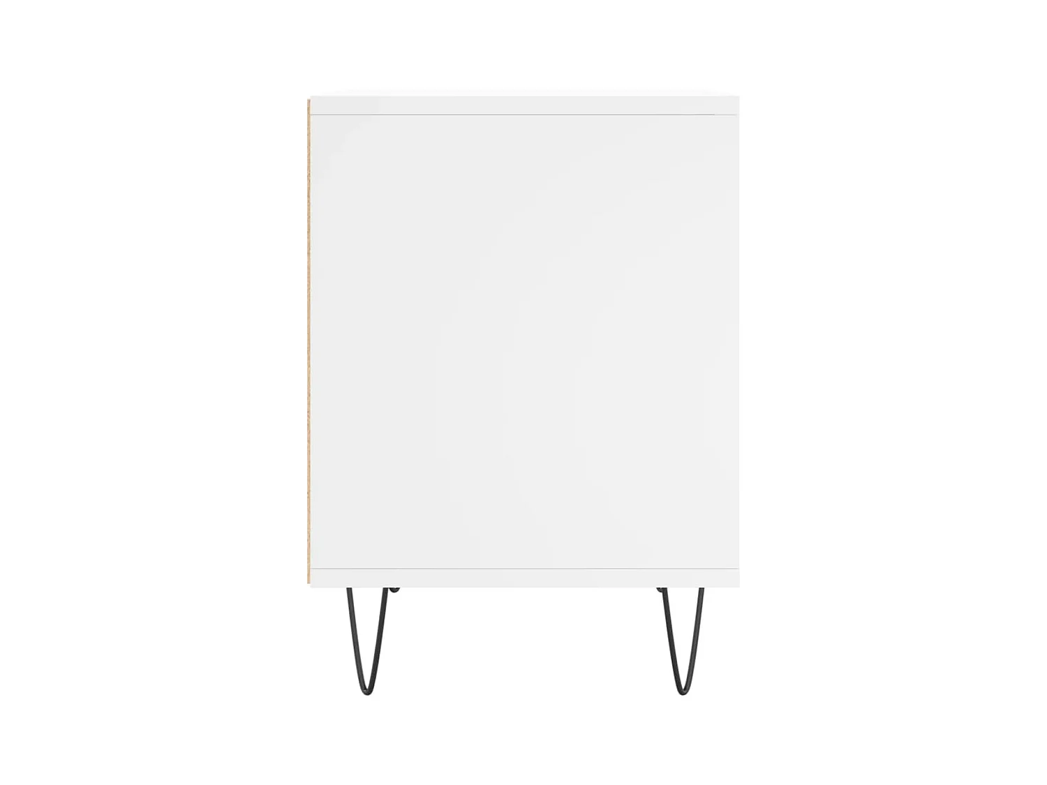 Lot de 2 Tables de chevet avec Compartiments ouverts blanc 40x35x50 cm bois d’ingénierie