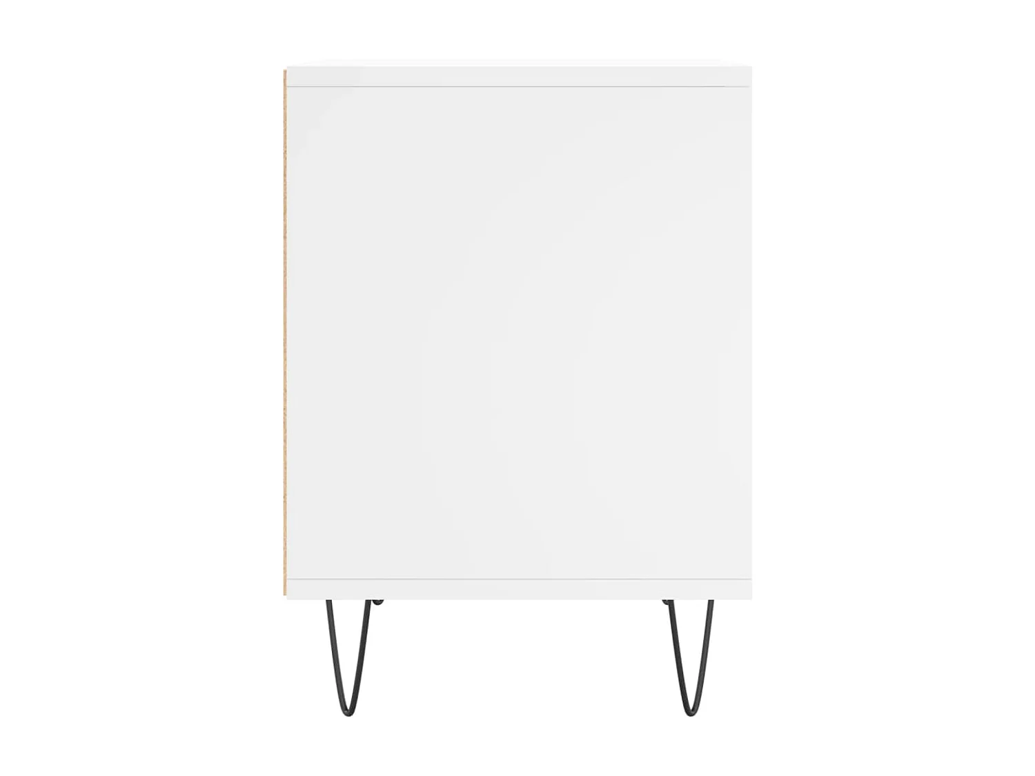 Nachttisch 2er Set-Beistelltisch-Nachttischkommode Weiß 40x35x50 cm Holzwerkstoff SHL89258