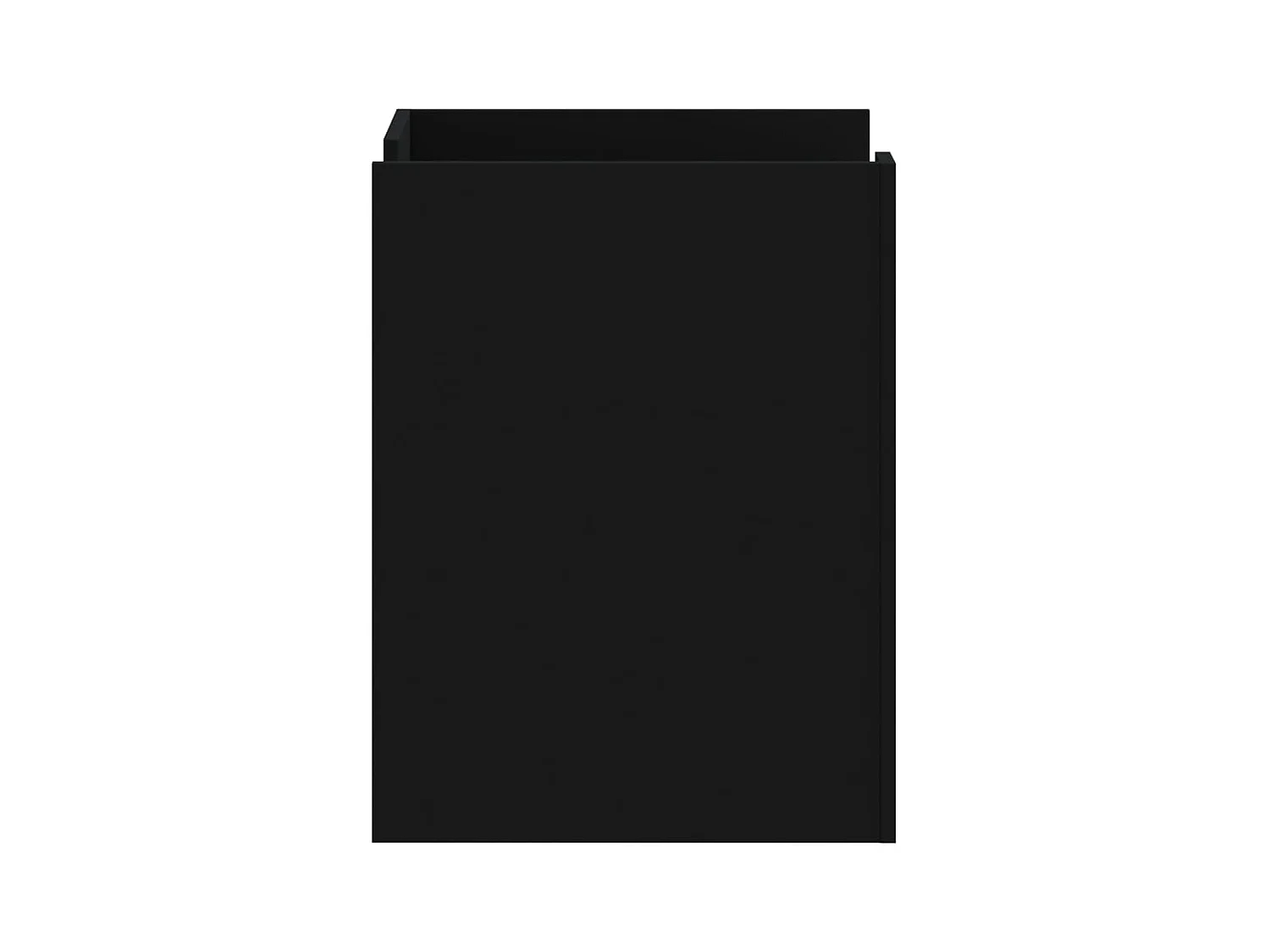 Mesita de noche | Mesilla de noche madera de ingeniería negro 45x50x65 cm