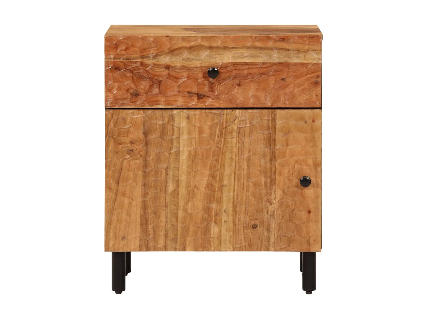 Nachttisch-Beistelltisch 50x33x60 cm Massivholz Akazie SHL62305