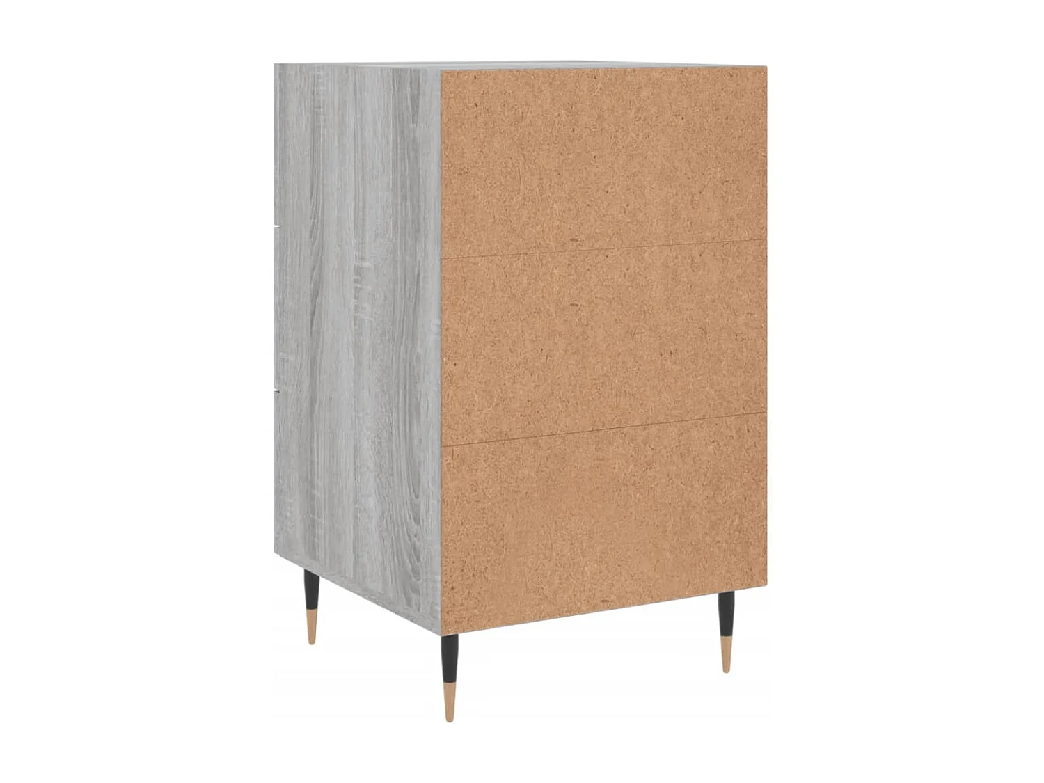 Nachttisch-Beistelltisch Grau Sonoma 40x40x66 cm Holzwerkstoff SHL774