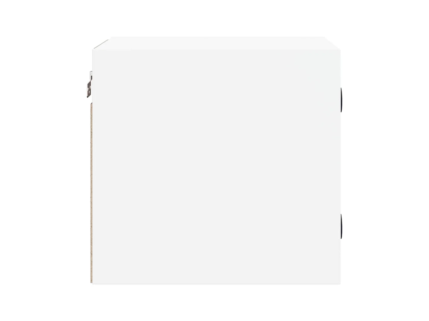 Mesitas de noche | Mesilla de noche con puertas de vidrio 2 uds blanco 35x37x35 cm