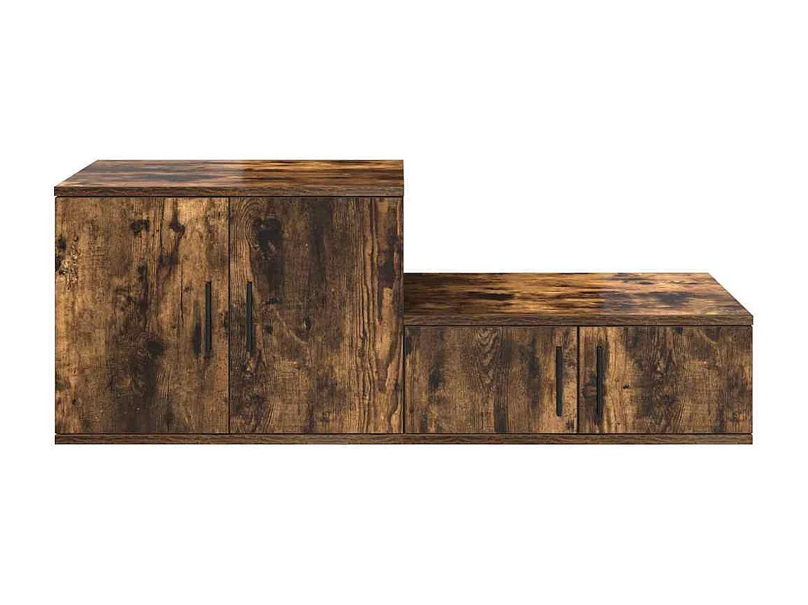 Mueble de almacenaje | Cabinete de Noche | Mesa auxiliar Roble ahumado 103x41x40 cm