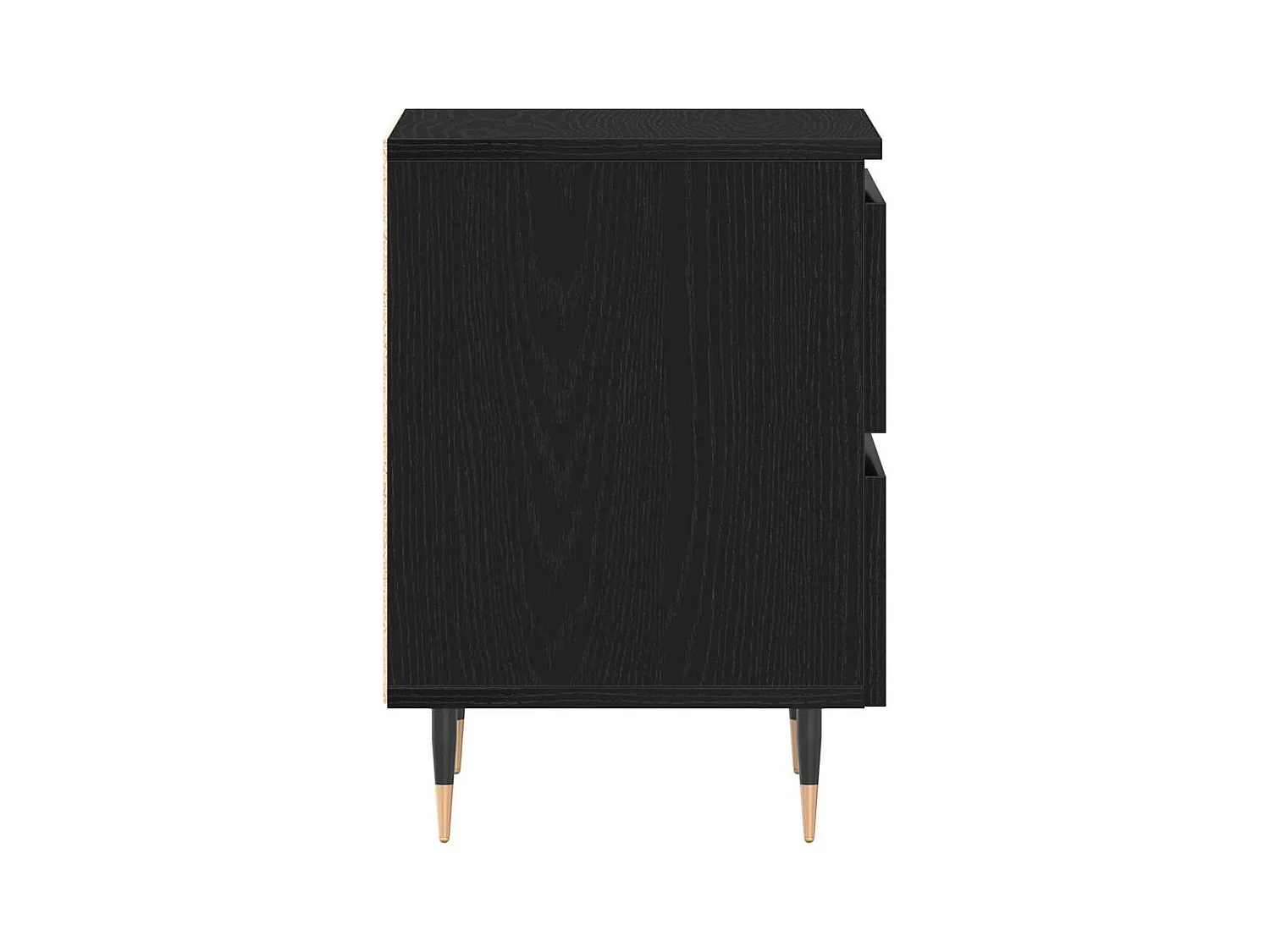 Mesita de Noche | Armario de Noche | Mesilla de noche con cajón Roble negro 40x35x50 cm