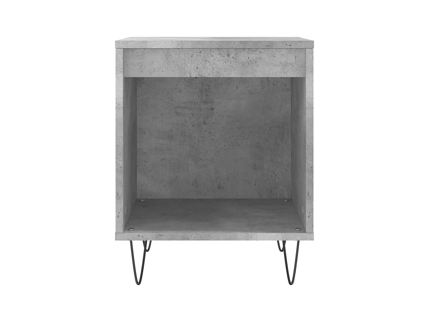 Mesita de noche | Mesilla de noche madera de ingeniería gris hormigón 40x35x50 cm