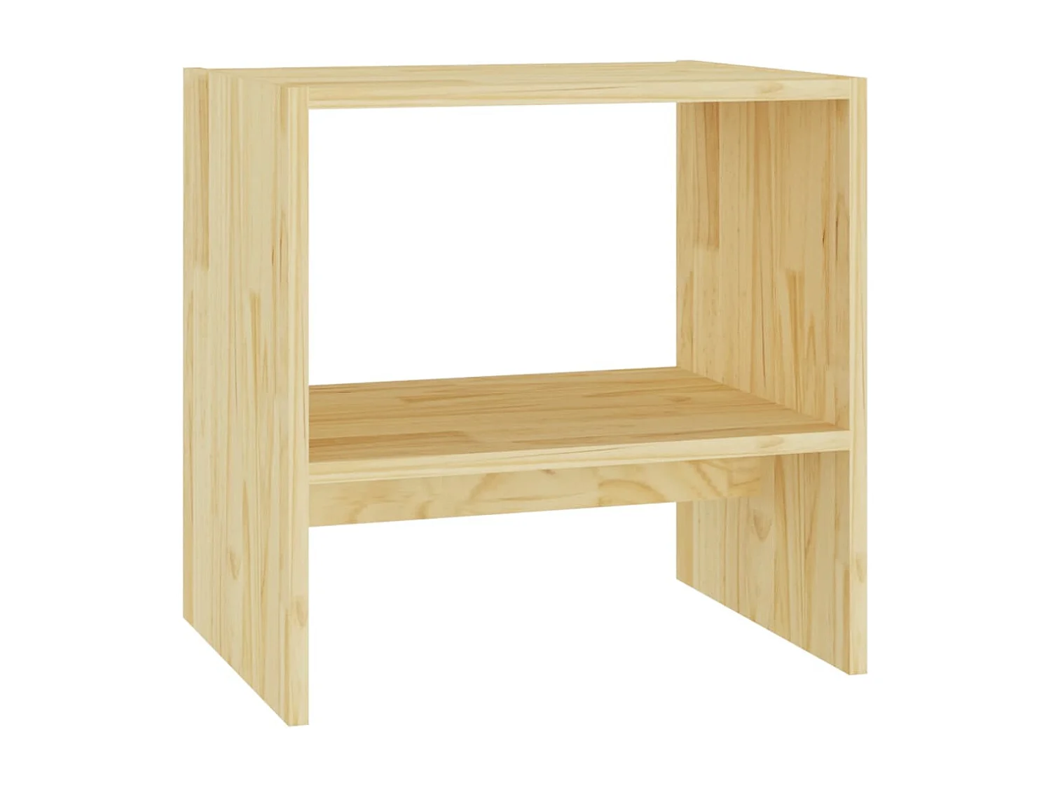 Nachttisch-Beistelltisch 40x30,5x40 cm Massivholz Kiefer SHL30955