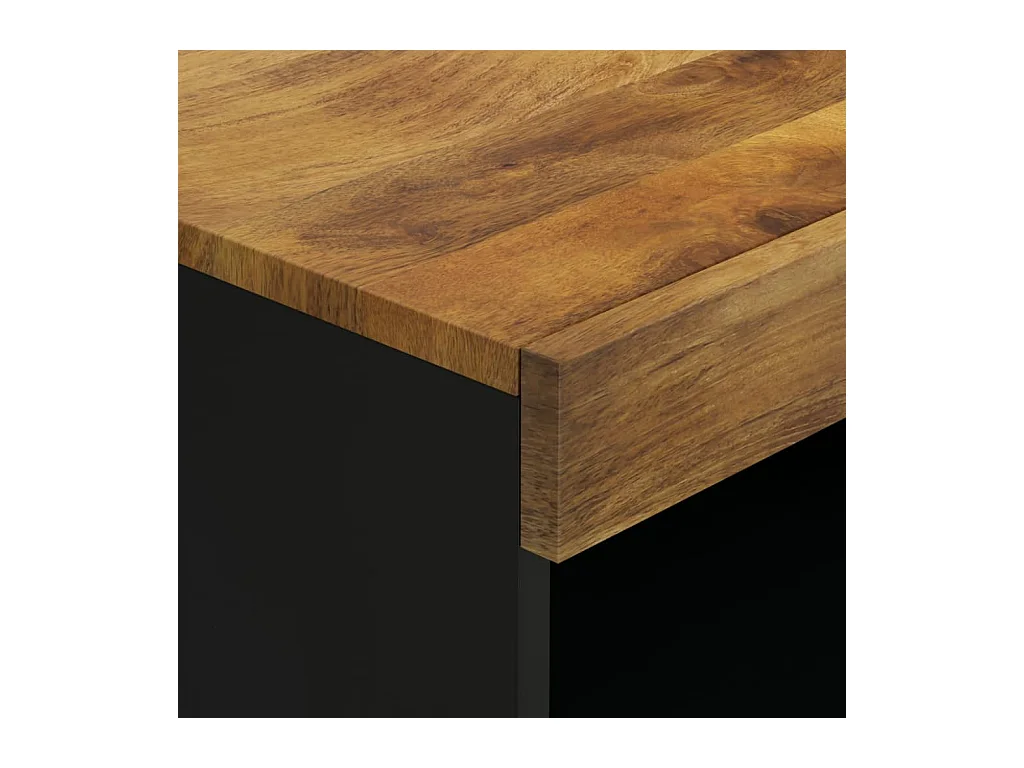 Mueble de almacenaje | Armario auxiliar madera maciza de mango 60x33x107 cm