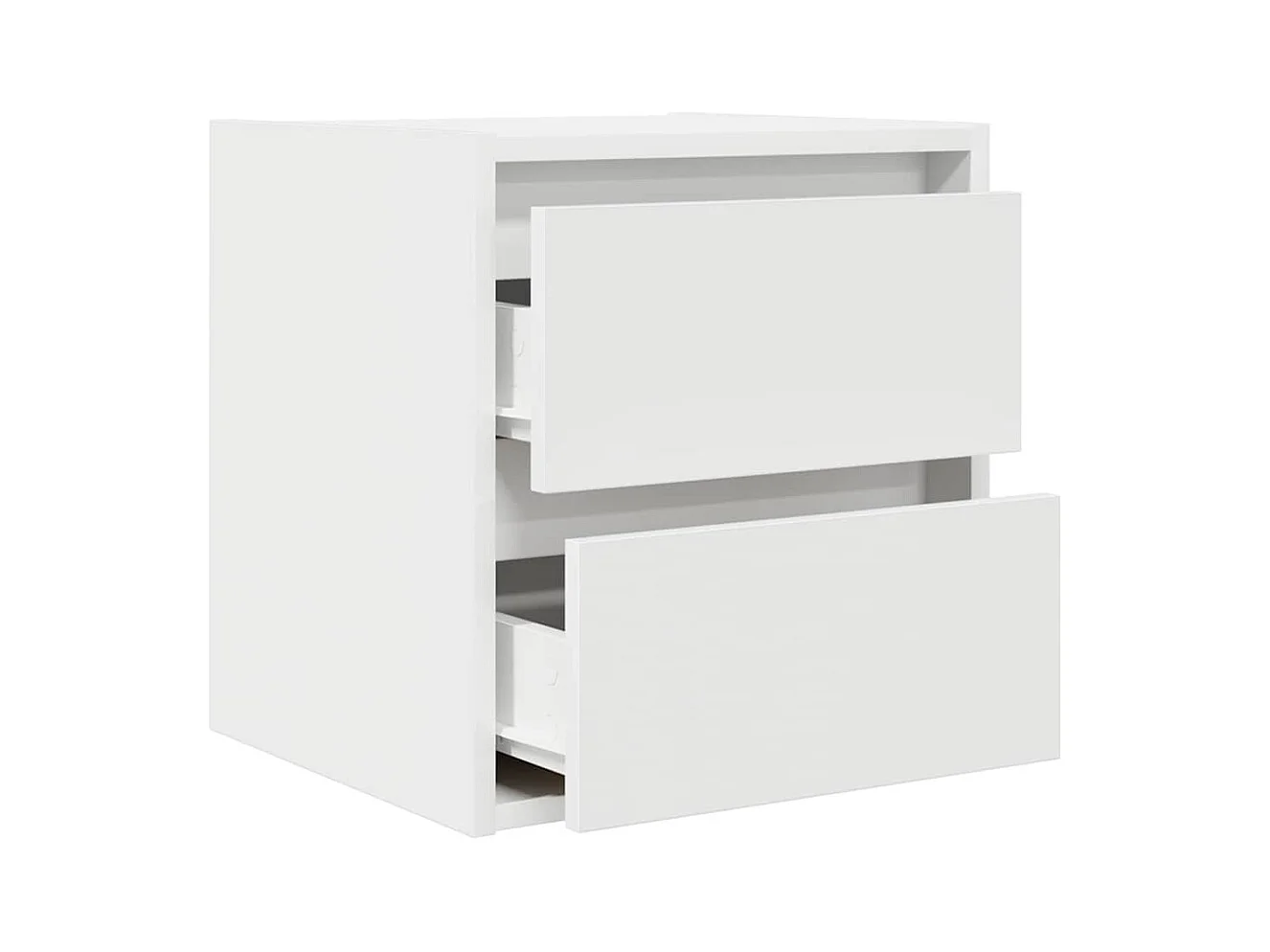 Tables de chevet murales 2 pcs blanc 38x34x40 cm