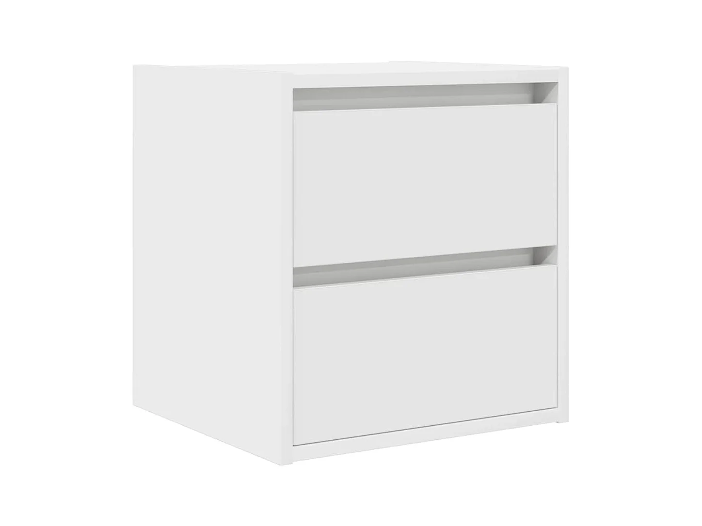 Mesillas de noche | Mesita de noche de pared 2 uds blanco 38x34x40 cm