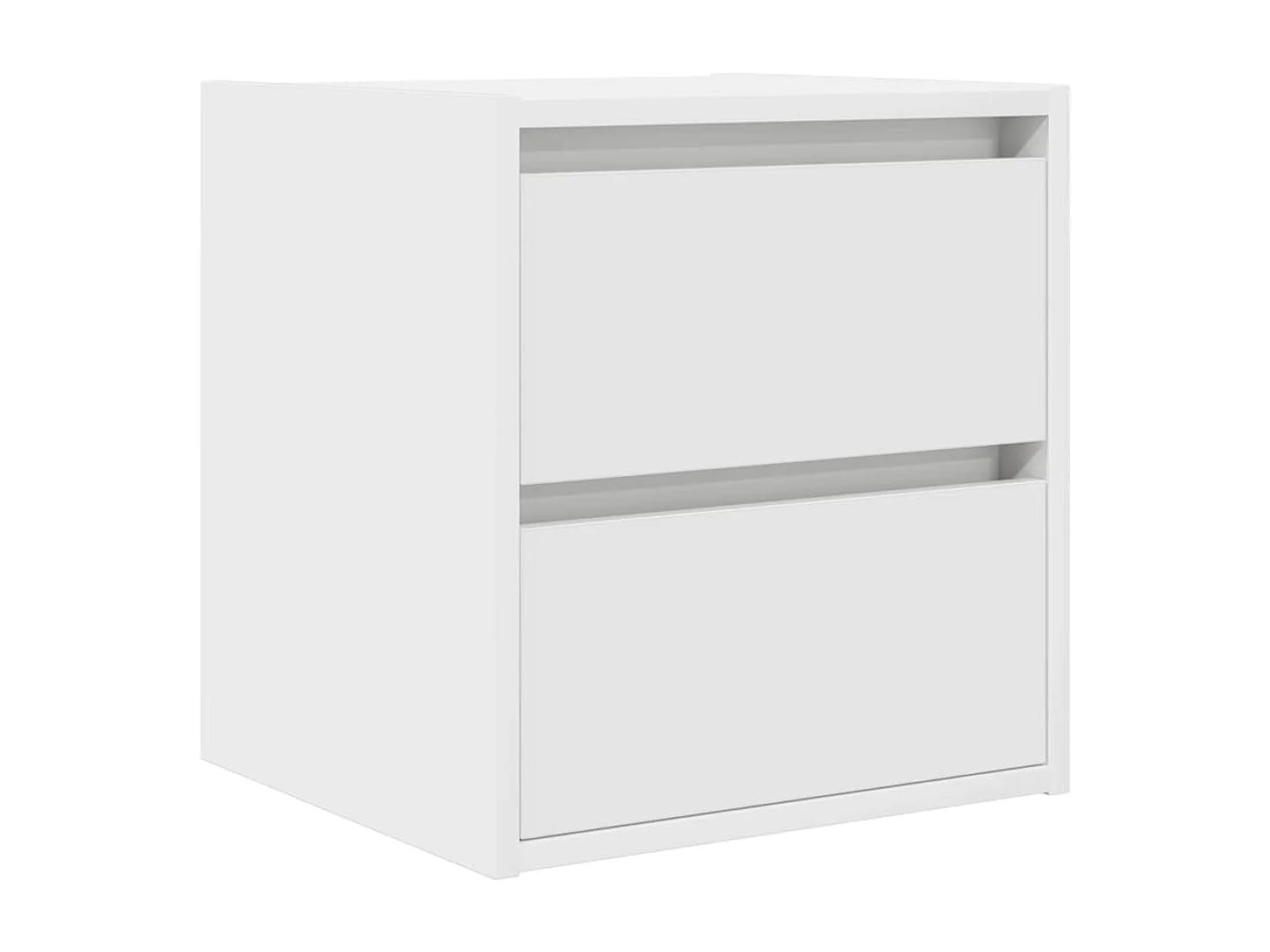 Mesillas de noche | Mesita de noche de pared 2 uds blanco 38x34x40 cm