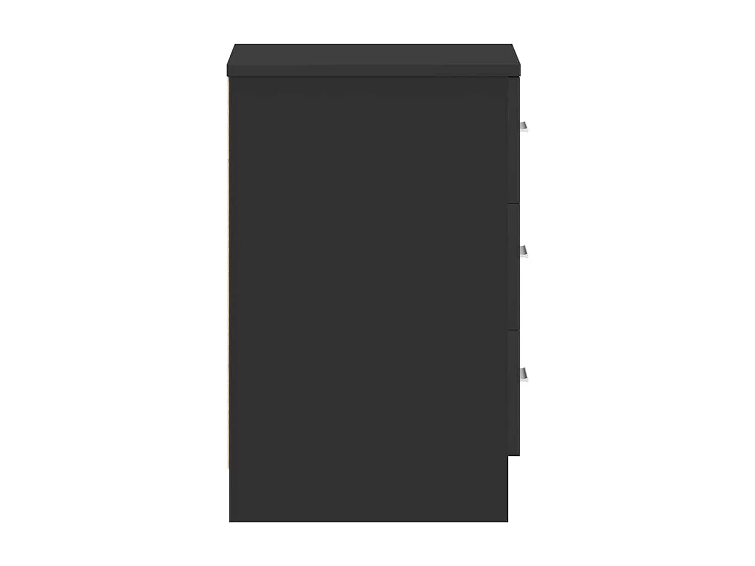 Nachttisch-Beistelltisch Schwarz 38x35x56 cm Holzwerkstoff SHL7575