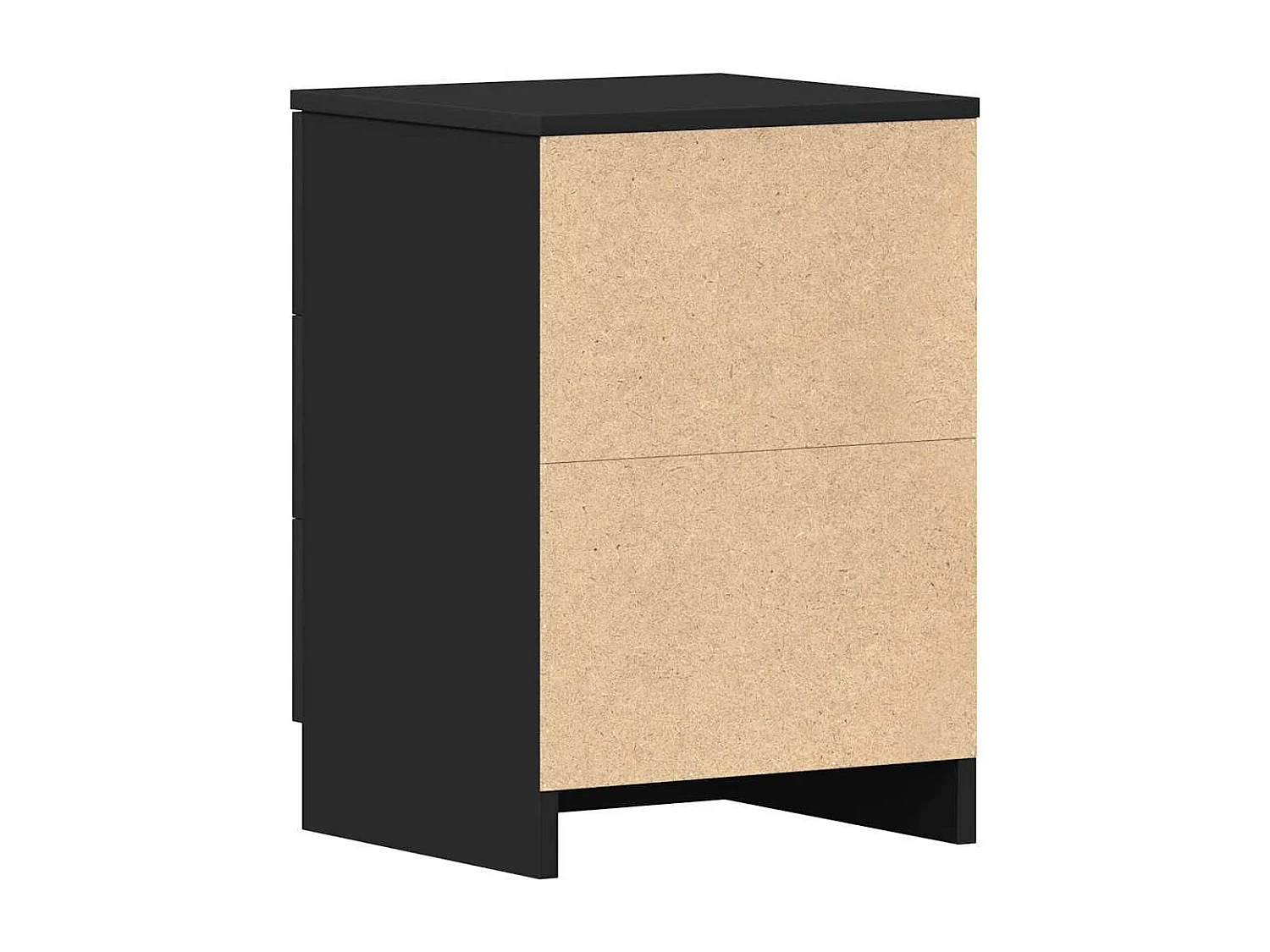 Nachttisch-Beistelltisch Schwarz 38x35x56 cm Holzwerkstoff SHL7575