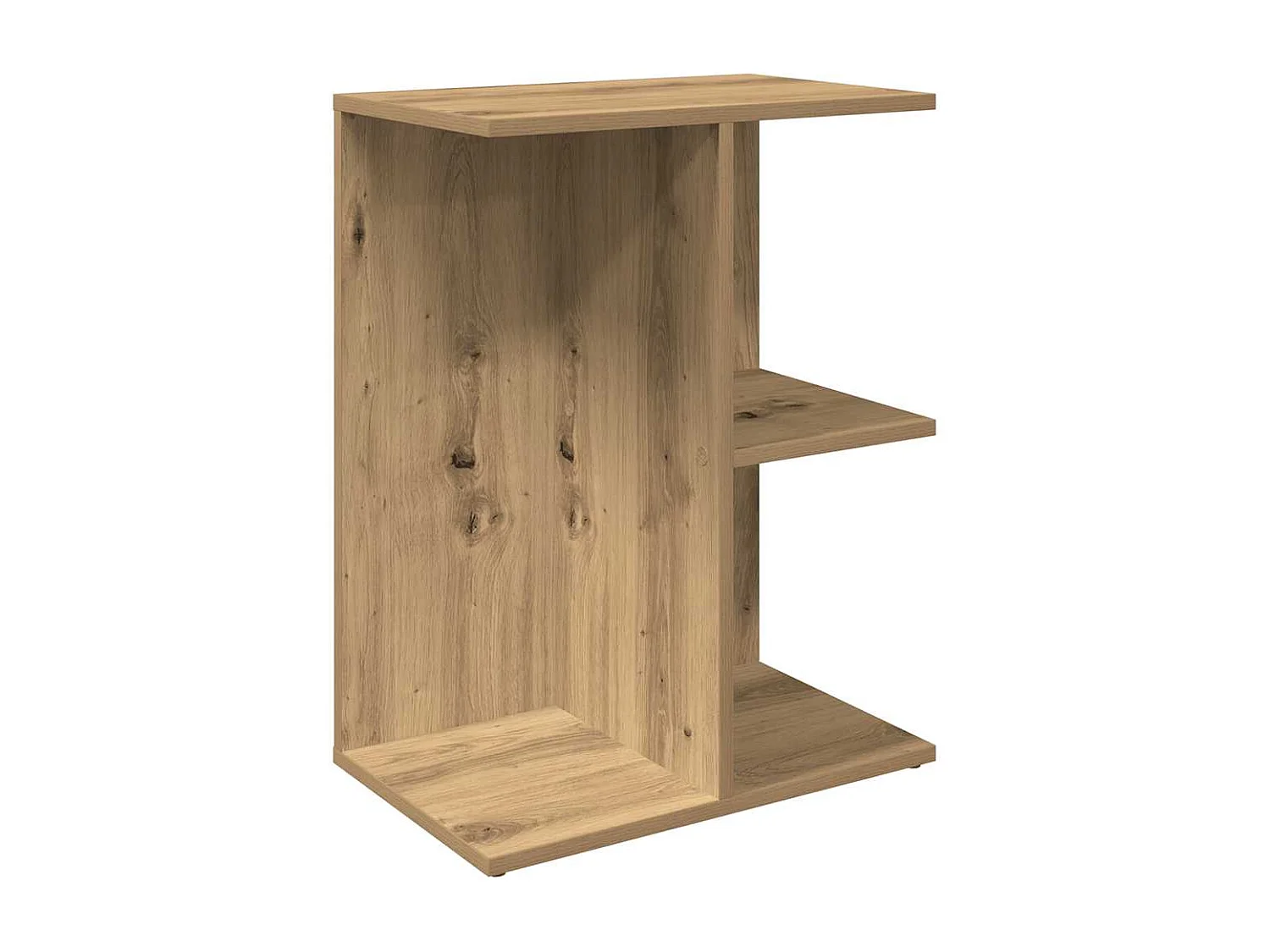 Mesita de noche | Mesilla de noche 2 uds. madera ingeniería roble artisan 46,5x29x61cm