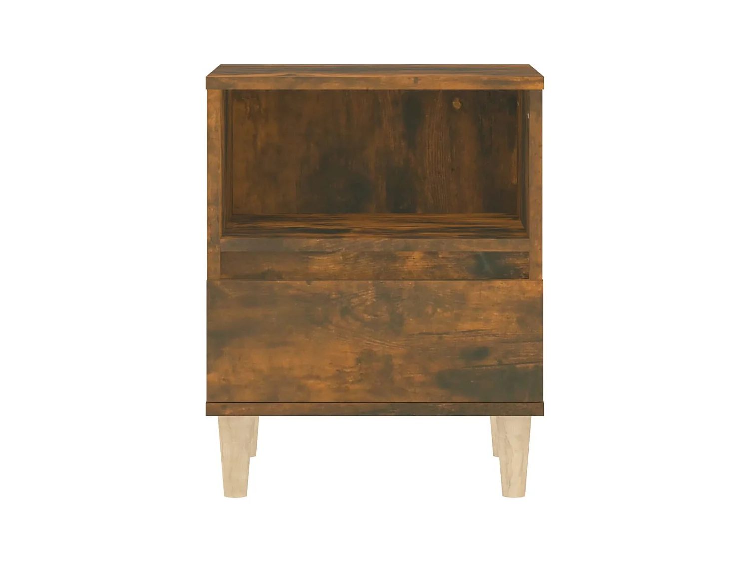 Mesitas de noche | Mesilla de noche 2 unidades roble ahumado 40x35x50 cm