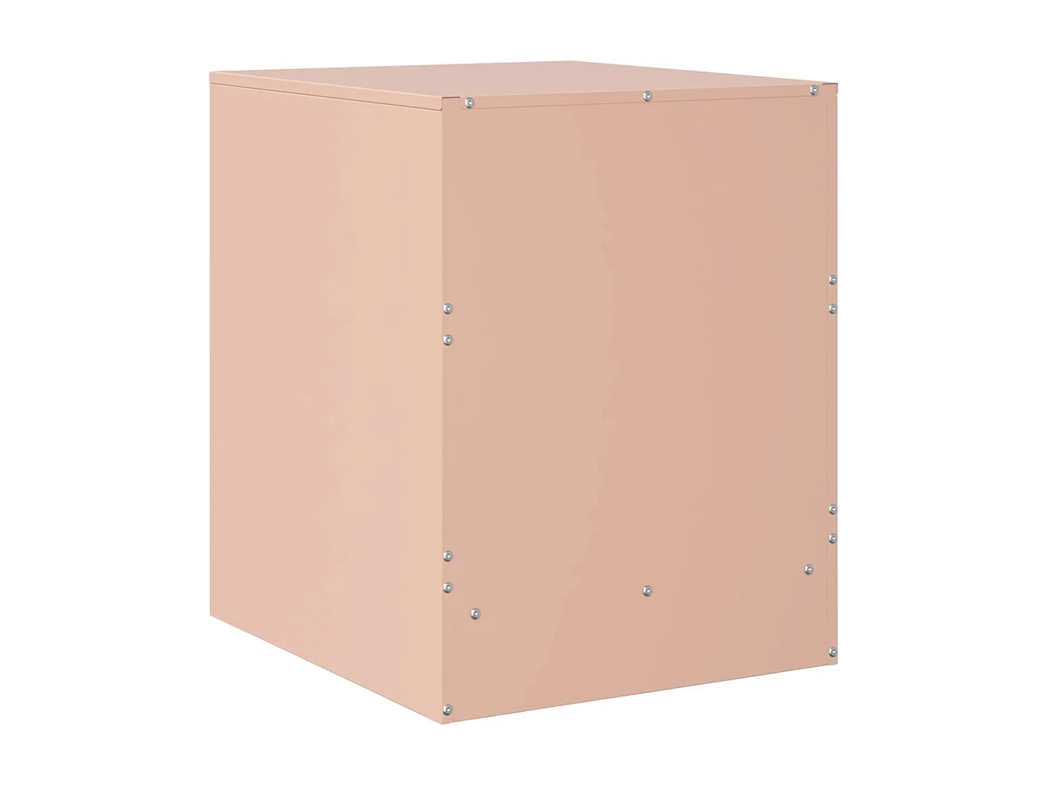 Nachttisch 2er Set-Beistelltisch-Nachttischkommode Rosa 34,5x39x44 cm Stahl SHL70191